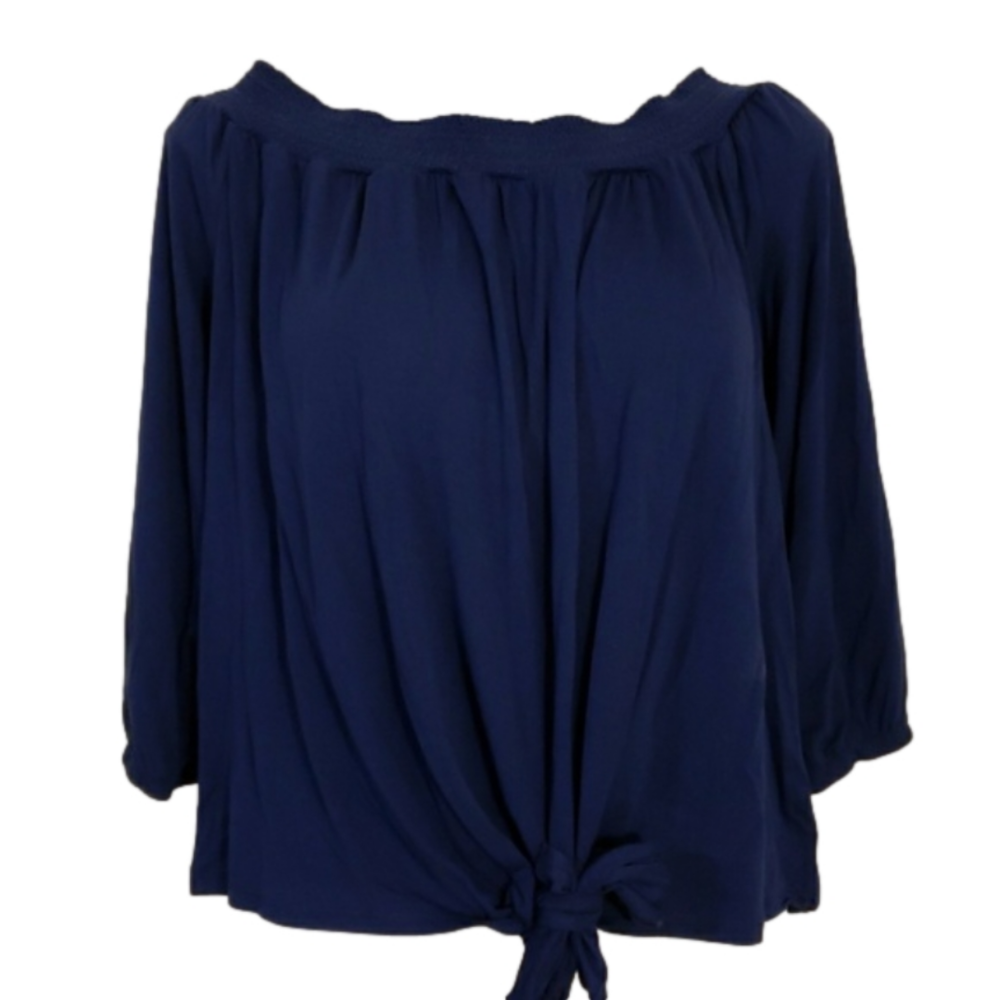 Harlow & Rose blouse tie in front sz 1x New With Tags